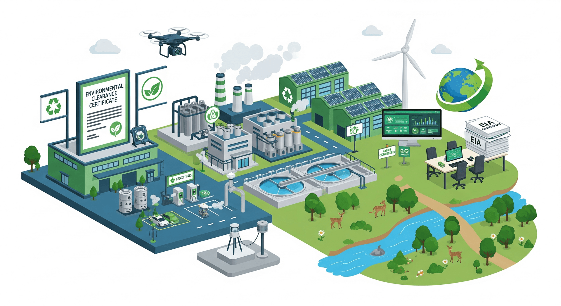 Environmental clearance and compliance complete guide with EC procedures and green business practices