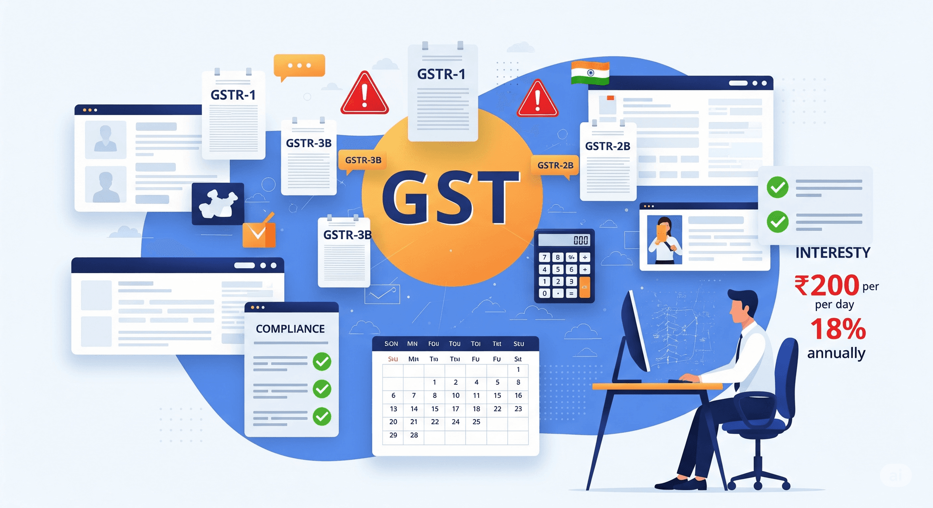 GST compliance and return filing complete guide with deadlines and penalty avoidance strategies