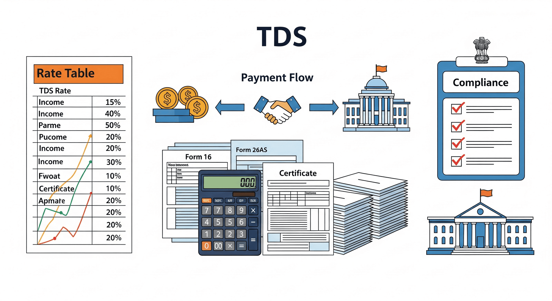 TDS tax deduction at source complete guide with rates and rules